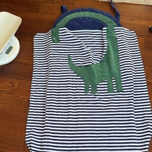 Pottery Barn Kids Striped Dinosaur Sleeping Bag